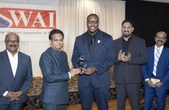 ISWAI Inaugural Social impact Award presented to Mr Jahmal Cole